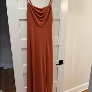 Birdy Grey Medium Terracotta Ash crepe dress